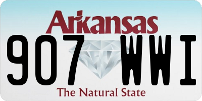 AR license plate 907WWI