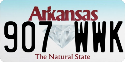 AR license plate 907WWK