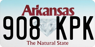 AR license plate 908KPK