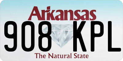 AR license plate 908KPL