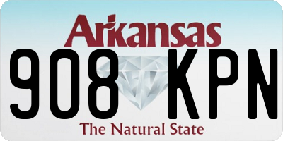 AR license plate 908KPN