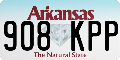 AR license plate 908KPP