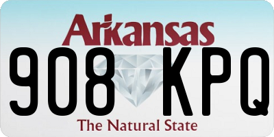 AR license plate 908KPQ