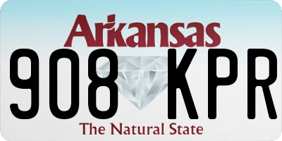 AR license plate 908KPR