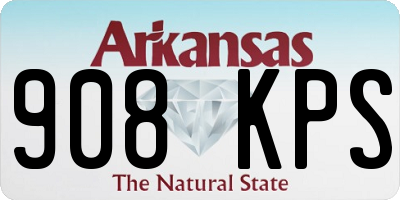 AR license plate 908KPS