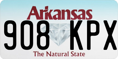 AR license plate 908KPX