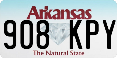 AR license plate 908KPY