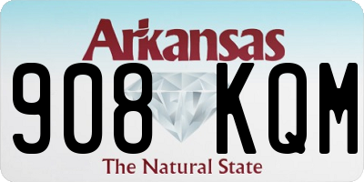 AR license plate 908KQM