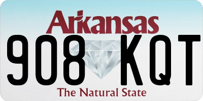 AR license plate 908KQT
