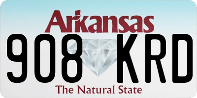 AR license plate 908KRD