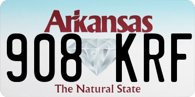 AR license plate 908KRF