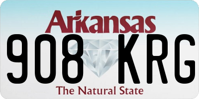 AR license plate 908KRG