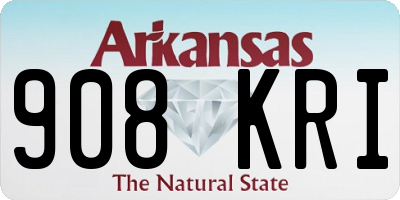 AR license plate 908KRI