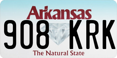 AR license plate 908KRK