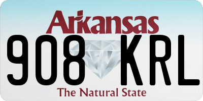 AR license plate 908KRL
