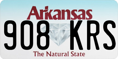 AR license plate 908KRS