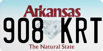 AR license plate 908KRT
