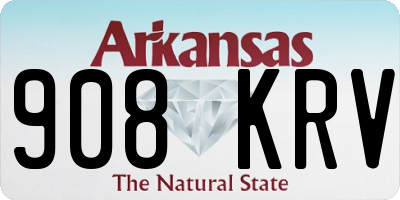 AR license plate 908KRV