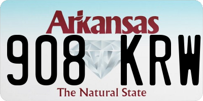 AR license plate 908KRW