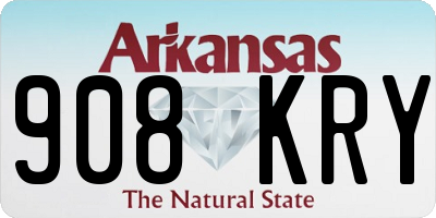AR license plate 908KRY
