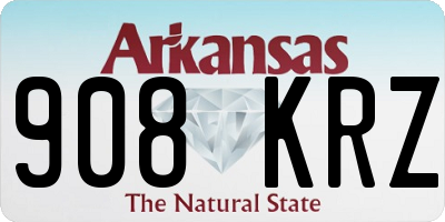 AR license plate 908KRZ