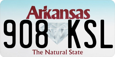 AR license plate 908KSL