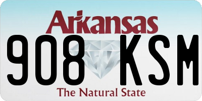 AR license plate 908KSM