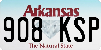 AR license plate 908KSP