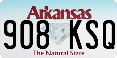 AR license plate 908KSQ