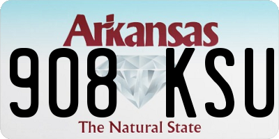 AR license plate 908KSU