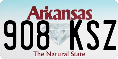 AR license plate 908KSZ
