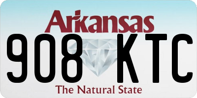 AR license plate 908KTC
