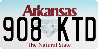 AR license plate 908KTD