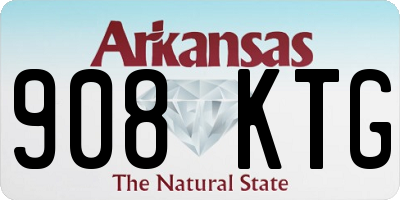 AR license plate 908KTG