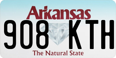 AR license plate 908KTH