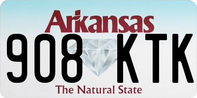 AR license plate 908KTK