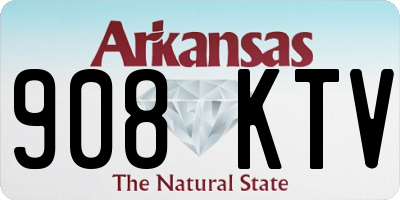 AR license plate 908KTV