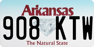 AR license plate 908KTW