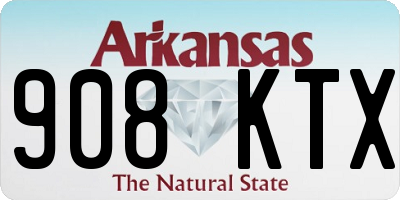 AR license plate 908KTX