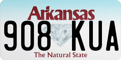 AR license plate 908KUA