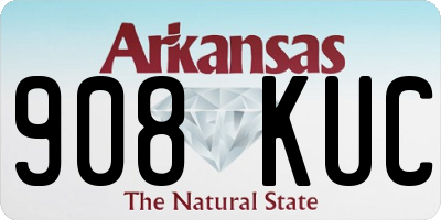 AR license plate 908KUC