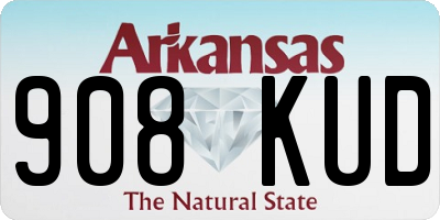 AR license plate 908KUD