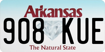 AR license plate 908KUE
