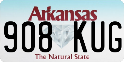 AR license plate 908KUG