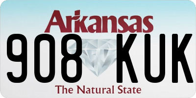 AR license plate 908KUK
