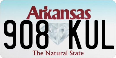 AR license plate 908KUL