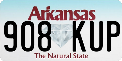 AR license plate 908KUP