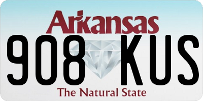 AR license plate 908KUS