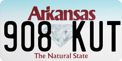 AR license plate 908KUT