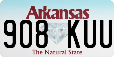 AR license plate 908KUU